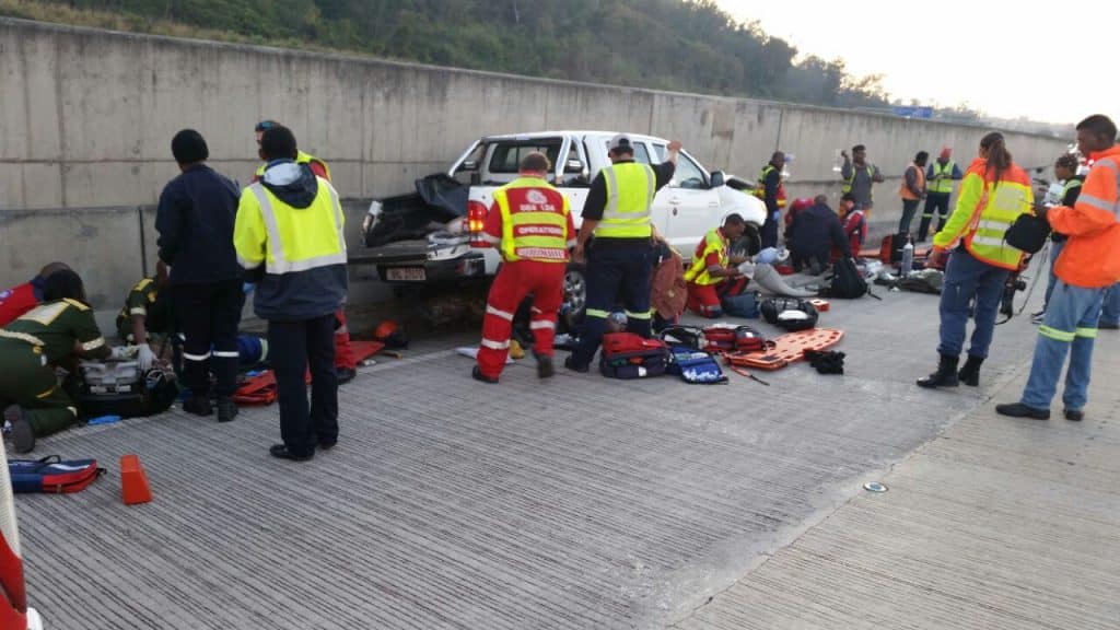 N3 closed to traffic after serious accident Bakkie rolls injuring six Pietermaritzburg 1