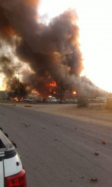 Enraged cross border traders burn Zimra Warehouse IMG 20160701 WA0010