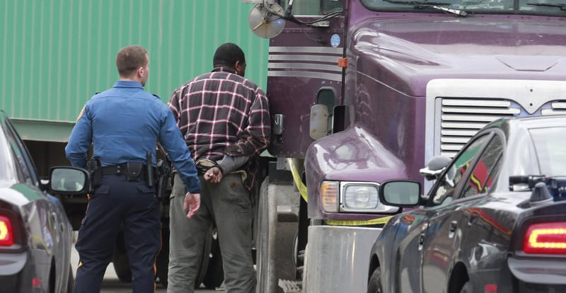 FEMALE PANTIES IN TRUCK LANDS DRIVER IN JAIL TRUCK DRIVER
