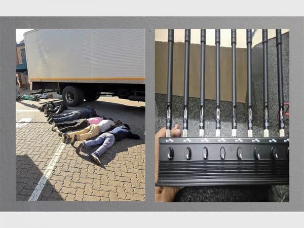 12 SUSPECTS CAUGHT RED HANDED OFFLOADING CARGO FROM HIJACKED TRUCK BOKSBURG HIJACKED TRUCK e1471415367558