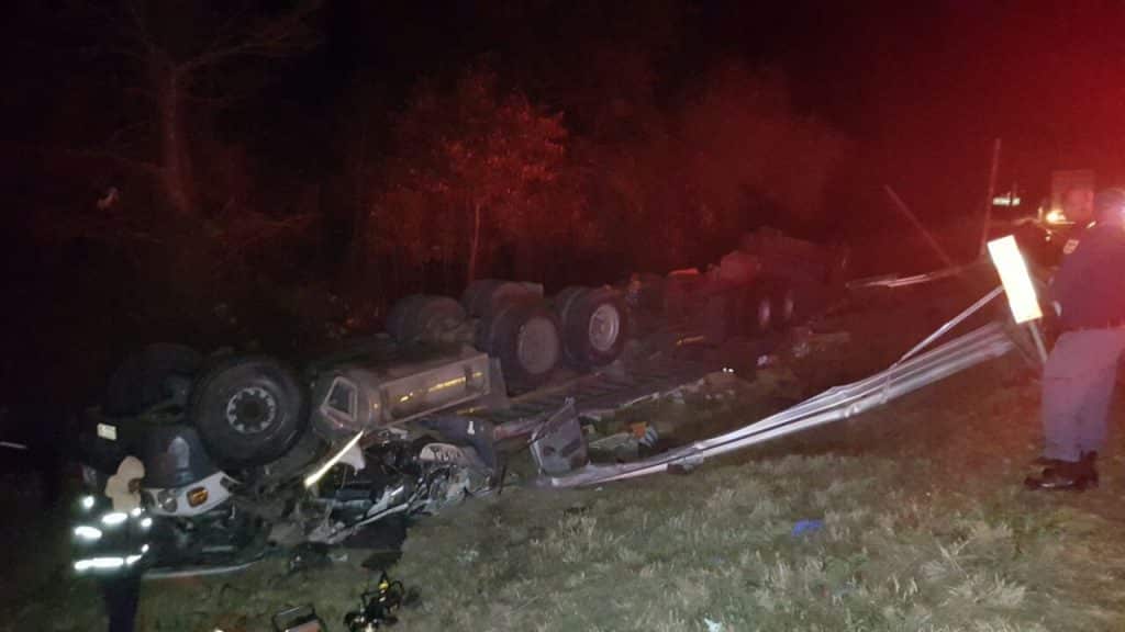 Truck driver killed after his truck overturns in Letsitele LETSITELE Truck overturns leaving one dead
