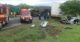 The scene of a truck accident on the KZN south coast that left six people dead in Friday.