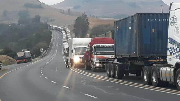 South African truck drivers risk lives everyday to bring your supplies in time
