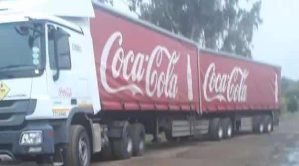 A truck with two trailers, which Free State police stopped on the N8 near Thaba Nchu in the early hours of Wednesday morning, recovering cargo worth R2 million.