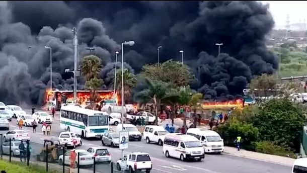 WATCH: Durban Metro buses go up in flames 20191016 162344