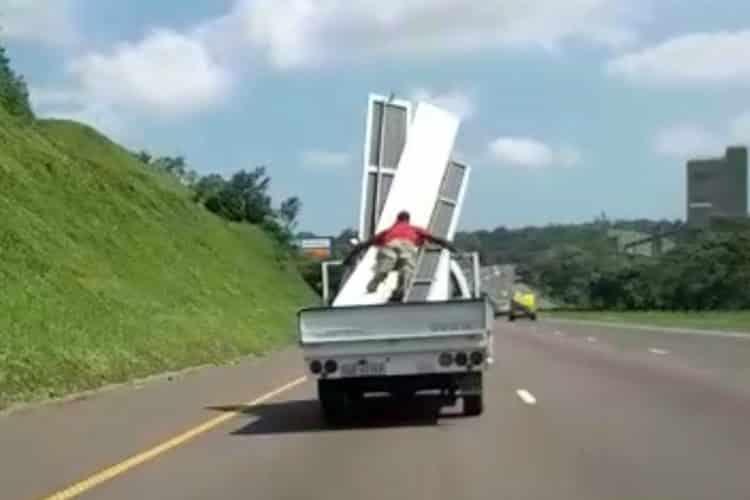 viral video of truck on n2