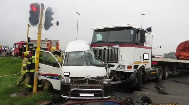 Wadeville truck and taxi crash