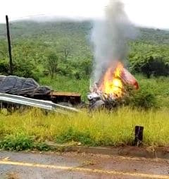 trucks crash at kachongola hill