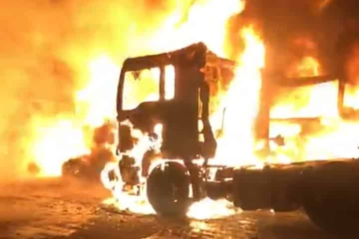 Truck drivers ridicule prayer by EPS Courier Services boss after burning of trucks 20200509 143032