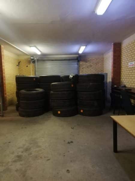 73 stolen truck tyres