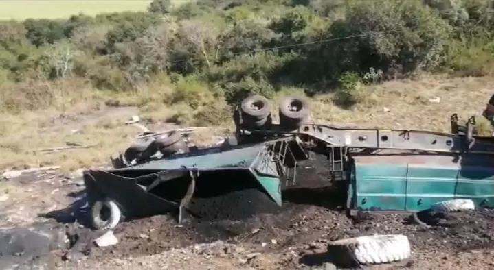 Watch: Truck crash on the dangerous R34 Ndundulu mountain meanders 20200720 092625