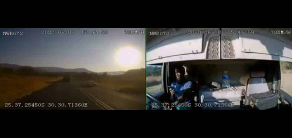Watch: Dashcam captures trucker using cellphone while driving, crash at 79km/h Screenshot 20200701 165028 YouTube scaled