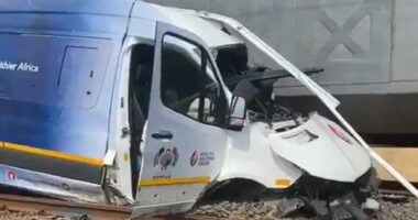 colenso train and minibus crash