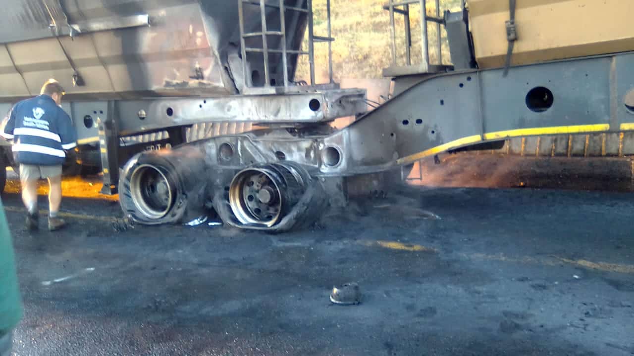 Six suspects arrested for torching trucks on N3 at Leondale IMG 20210503 WA0073