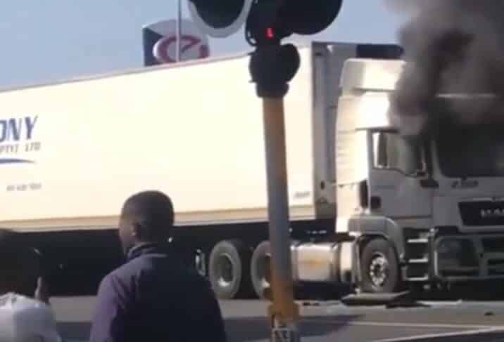 Hestony Transport trucks burned
