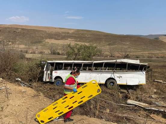 74 churchgoers injured in Underberg bus crash IMG 20210905 WA0303