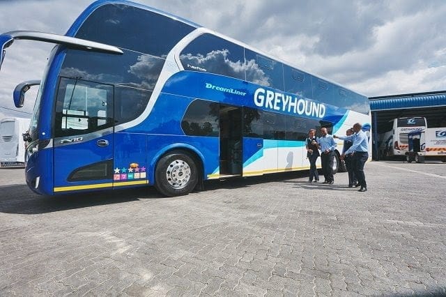 Greyhound Citiliner back on the road