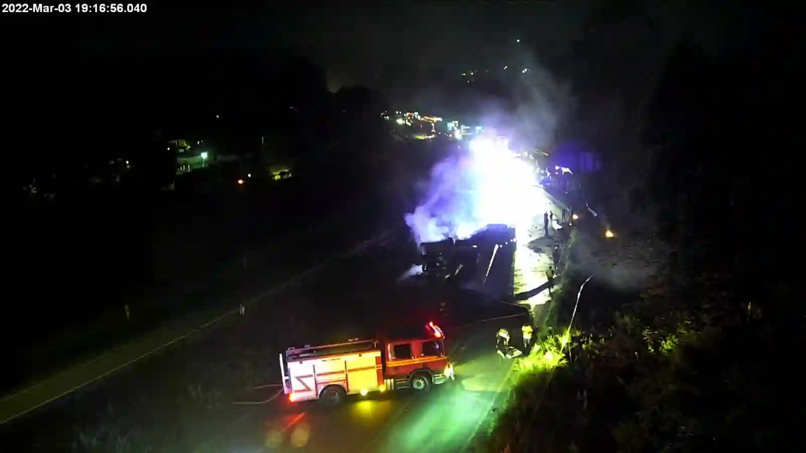 Watch: N3 south closed at Pietermaritzburg after trucks collide and catch fire IMG 20220303 WA0656