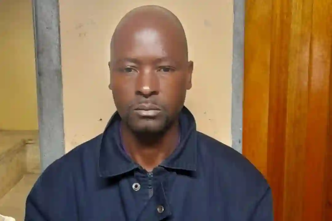 Levy Alex Sambo (36), who faces charges of theft and damage to infrastructure.