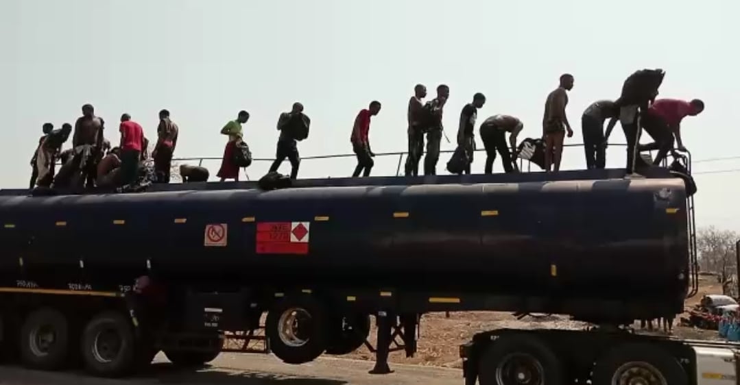 Malawians smuggled in a tanker