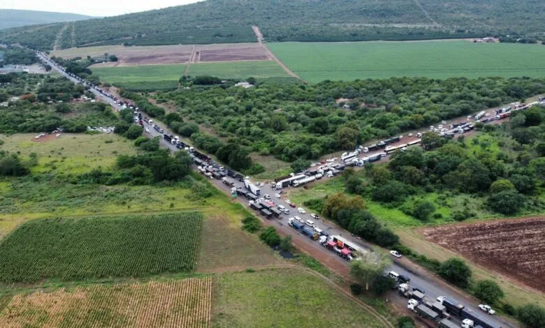 Truck drivers, EFF, and taxis shut down the Lebombo border post over crime