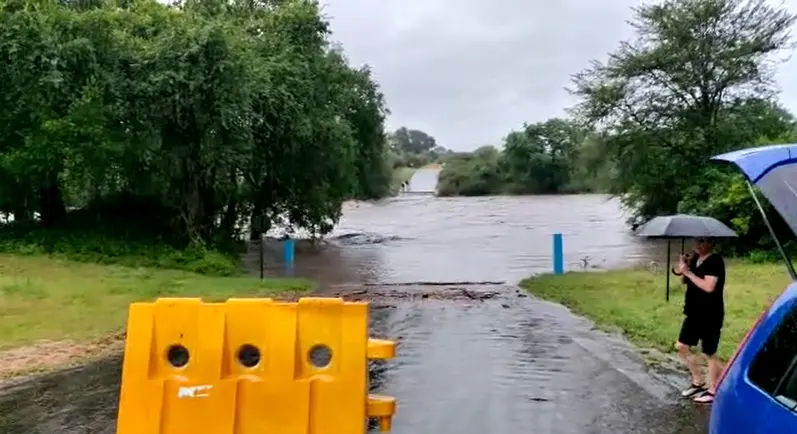 Watch: Kruger National Park roads flooded as continous rain hits Mpumalanga