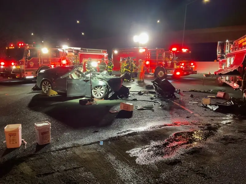Tesla Crashes into Fire Truck Killing Driver