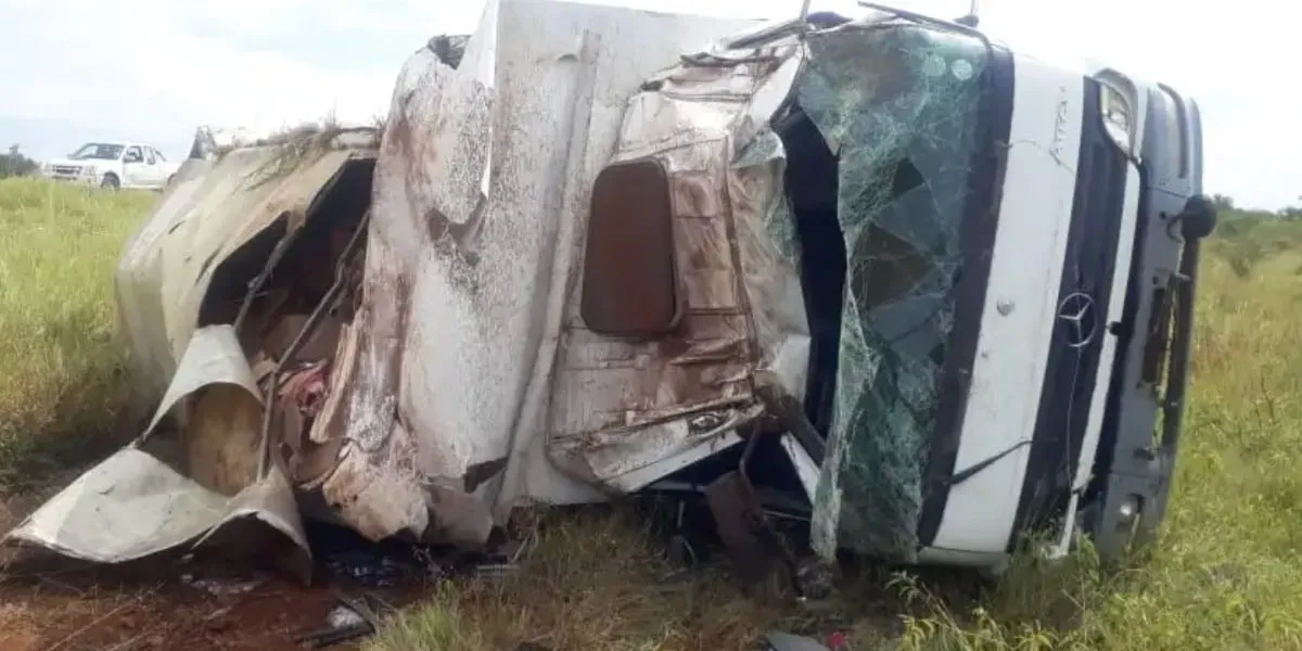 Truck full of illegal cigarettes overturns killing driver, passenger whisked away by armed men