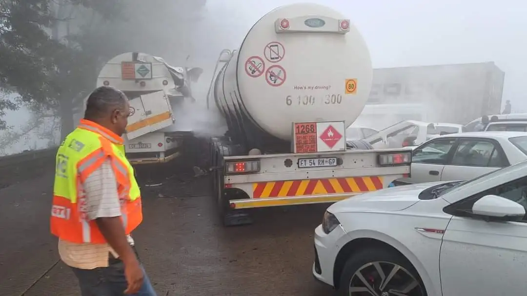 N3 closed at Hilton following 2 pile-up crashes involving at least 90 vehicles