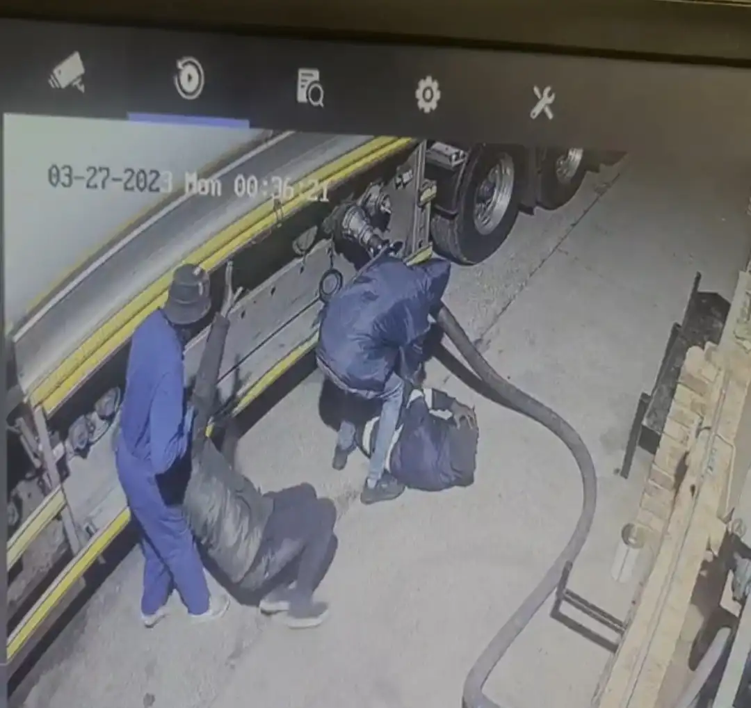 Robbery at fuel depot in Brakpan caught on CCTV