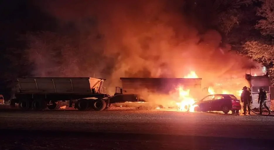 Watch: Many people feared dead as truck, bus and car collide and burn in Pretoria