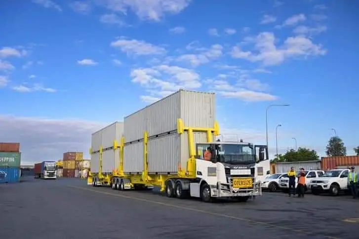 Qube Logistics Unveils Super B Double Double-Stacked Container Vehicle in Australia