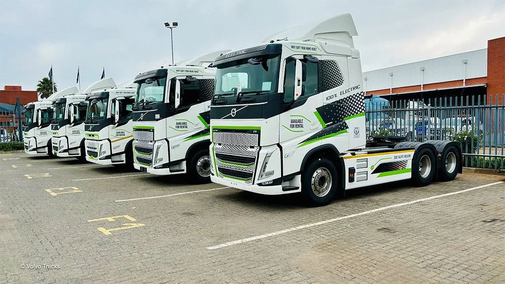 volvo electric trucks for rent